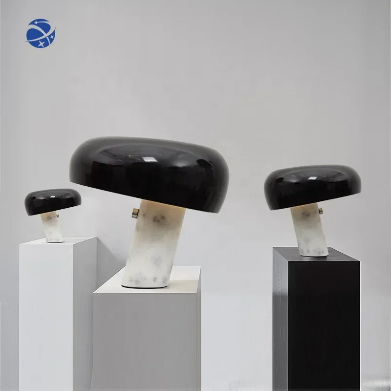 Original brand new！Mushroom Table Marble Lamp  nordic Desk Light  for Hotel bedside led table lamp