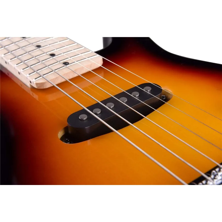 جيتار كهربائي حقيقي مقاس 30 بوصة من EGM100 مع مجموعة أدوات المبتدئين لليد اليمنى Sunburst مثالي للموسيقيين الصغار الذين يتعلمون العزف على H #6