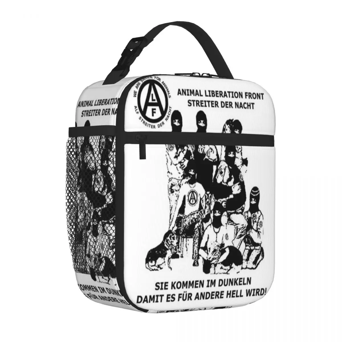 Bestselling Animal Liberation Front Crossbody Neoprene Lunch Bag Mini Travel Durable Lunch Bag