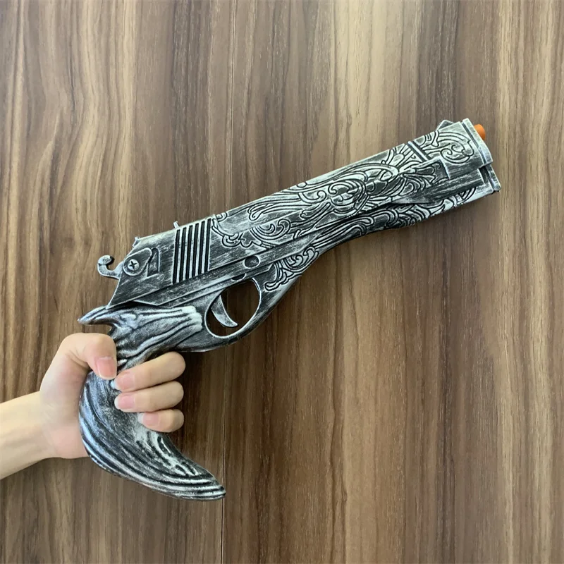 DMC Dante Gun Updated Ver. Ebony Ivory White Revolvers Weapon Double Guns 1:1 Cosplay Role play Model Gift Rubber No Shooting
