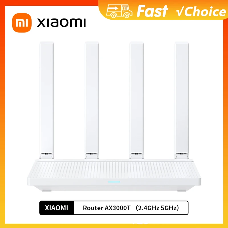جهاز توجيه Xiaomi AX3000T 2.4G 5G بتقنية الشبكة WiFi 6 كفاءة اختراق الجدار للأطفال على الإنترنت حماية جهاز توجيه WiFi مكرر