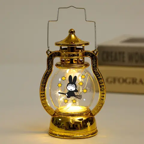 Miffy Nattlampa Söt Tecknad Enkel Halloween-serie Sovrum Studentsovsalar Kawaii Atmosfär Bärbara Nattlampor 10 best sales Miffy Nattlampa - №2