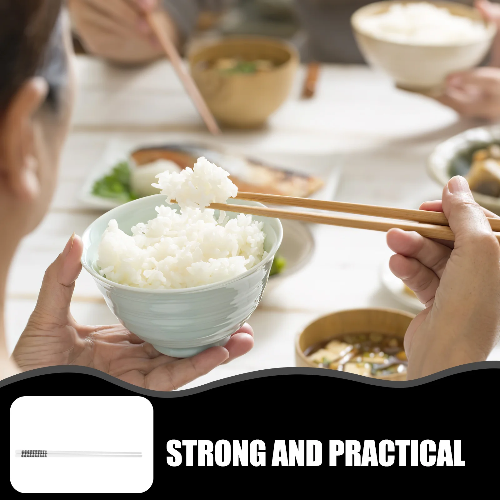 

5Pairs Ceramic Chopsticks Set Elegant Reusable Porcelain Chopstick Home Restaurant Dining Dishwasher Safe Gift