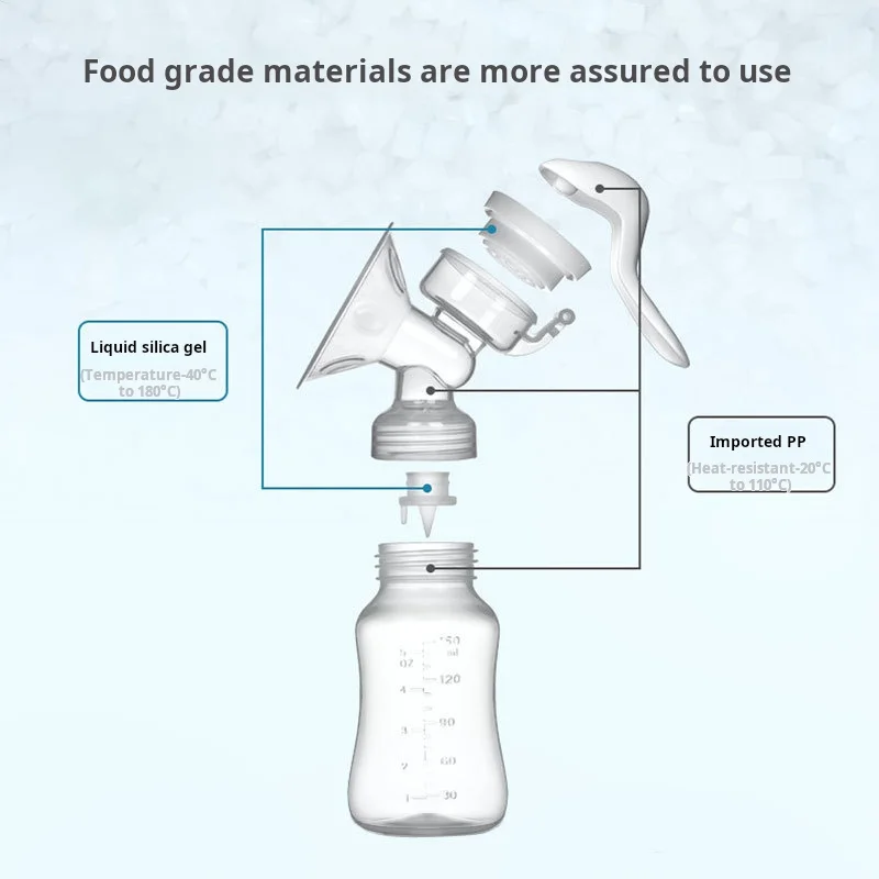مضخة الثدي اليدوية منتجات الأمومة سيليكون حليب الحليب مص مضخة الثدي lactagogue