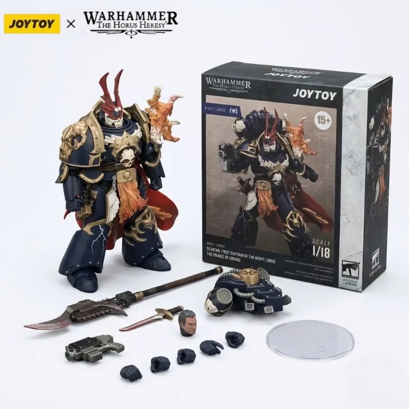 In Stock 100% Original JoyToy Warhammer Horus Heresy Night Lords Terminator with Chainsword Action Figure Collectible Model Toys