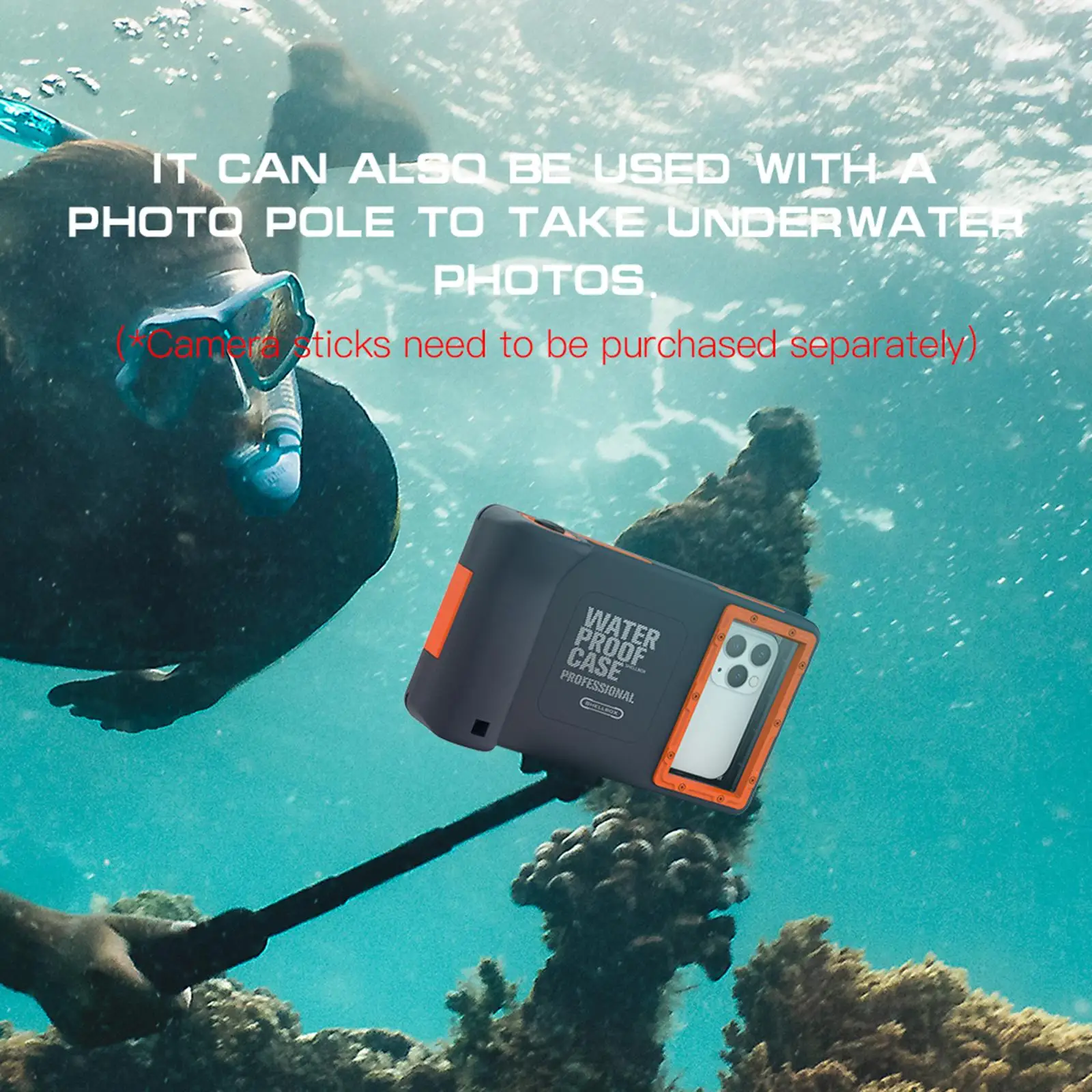 Snorkeling Phone Case 15M Waterproof for 6, , 6s, 6, 7, , 8 , 8Plus, x, Xs, , Xr, 11, 1, 11 .