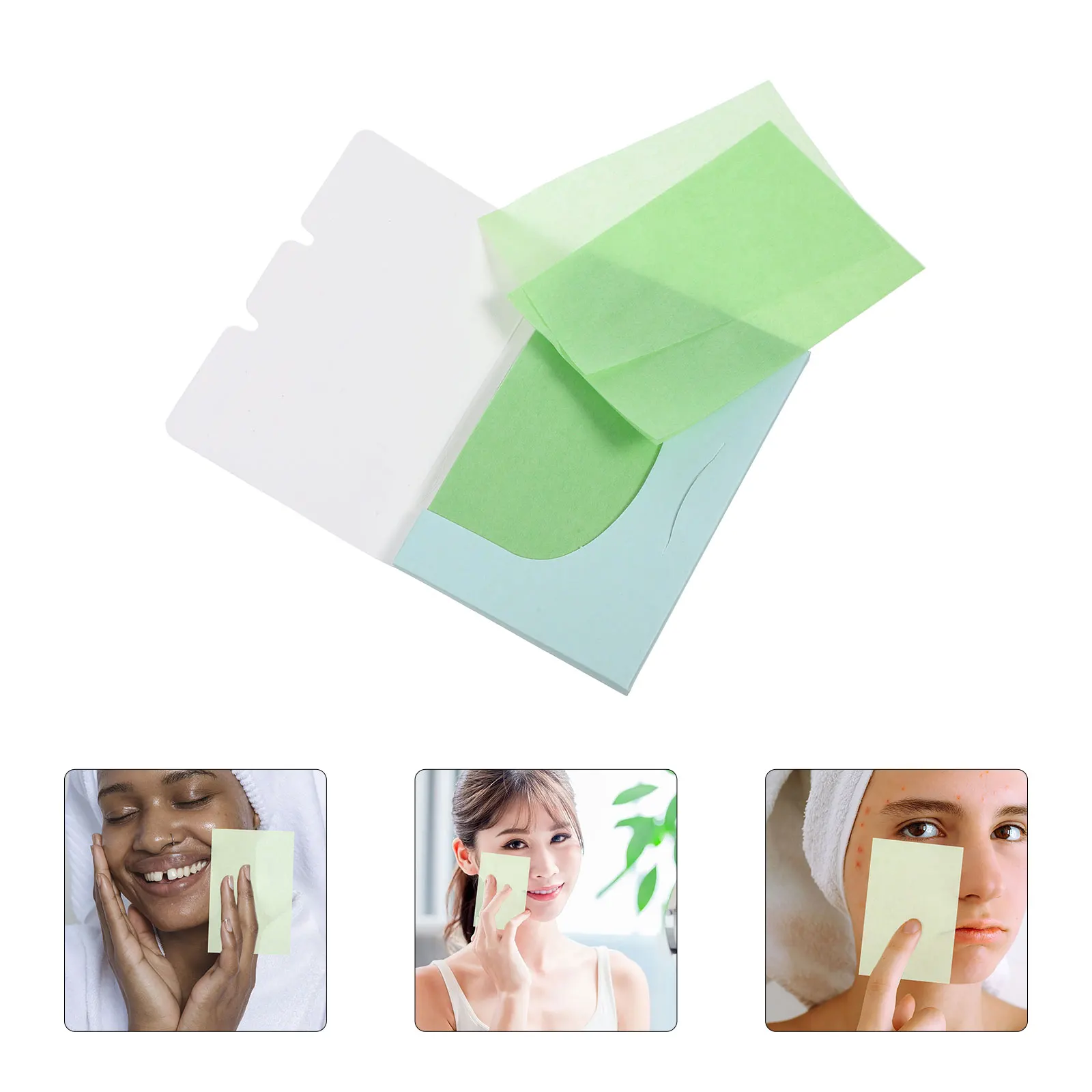 

Oil Absorbing Paper 10 Boxes Facial Blotting Sheets Clean Removal Ultra Thin Portable Oily Skin Care T Zone Cheeks Men Women