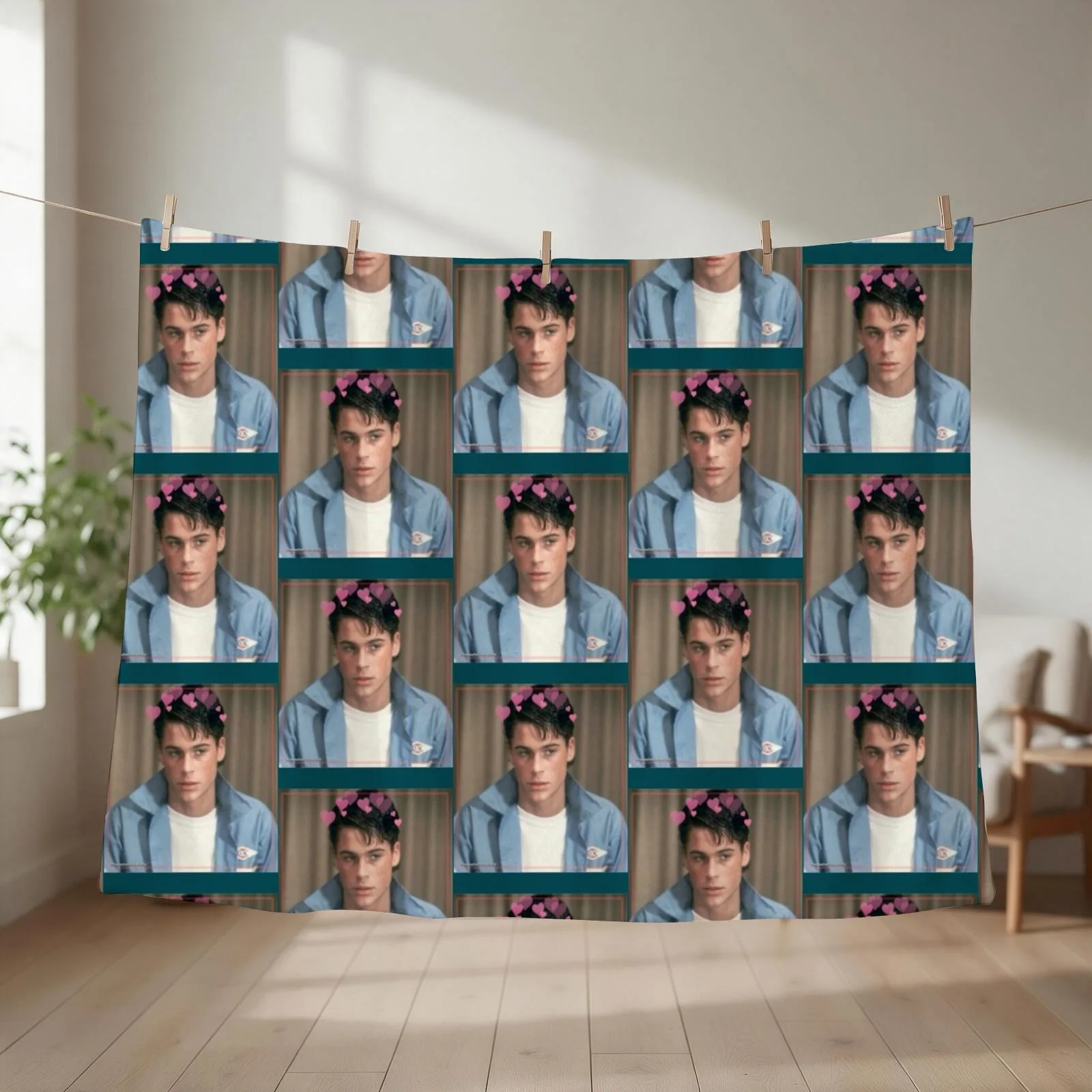 SODAPOP CURTIS ROB LOWE Throw Blanket couch cozy soft plush fuzzy picnic outdoor blanket