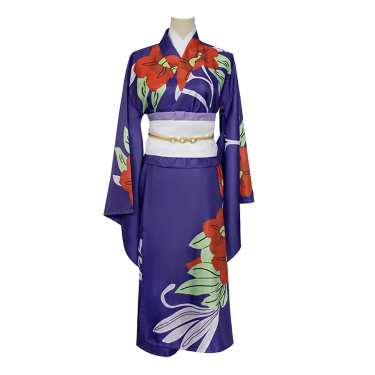 Anime Demon Slayer Cosplay Tamayo Women Kimono Set