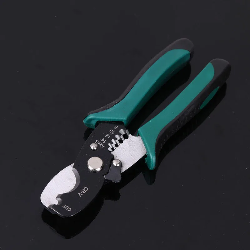 Heißer Verkauf Multi Tool 8 "Draht Stripper Kabel Schneiden Schere Abisolieren Zangen Cutter 1,6-4,0mm Hand Werkzeuge ferramentas Herramientas – Detail 5