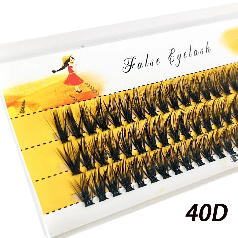 10/20/30/40D Mink Eyelashes 60 Bundles Natural Eyelash extension 3D Russia Individual Eyelash Cluster Makeup Tools Lashes Cilia