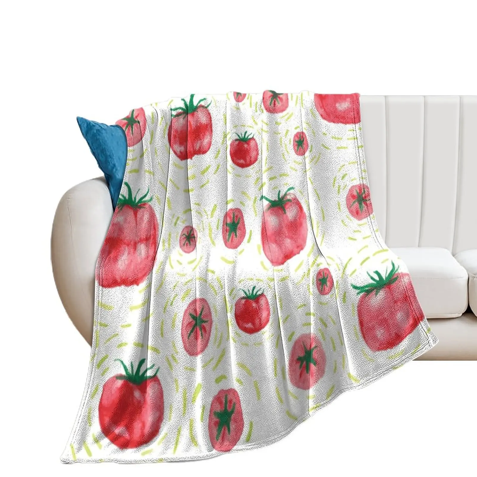 Juicy tomato design Throw Blanket Blankets Sofas Of Decoration blankets ands Single Blankets