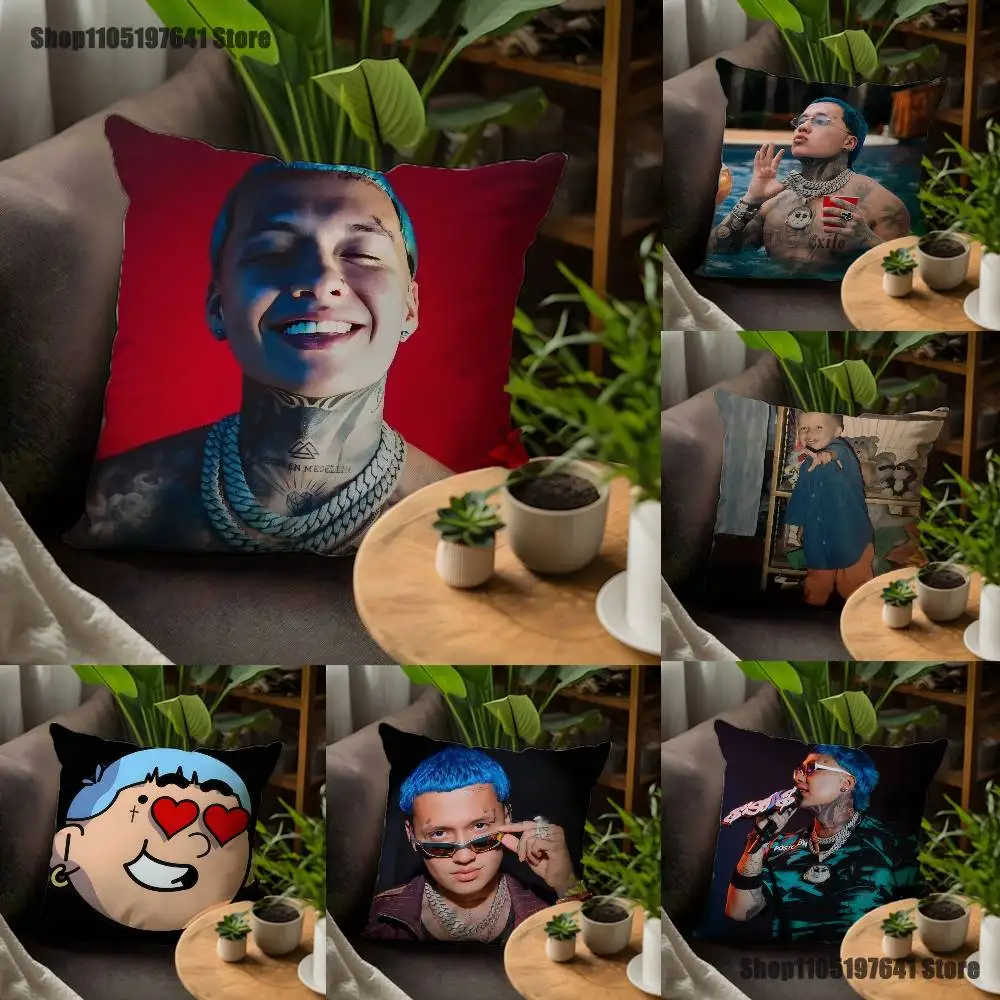 

B-Blessd CantanteS Rapper Pillow Case For Sofa Decor Car Office Room Printing Cushion Cover Decorations and Protector