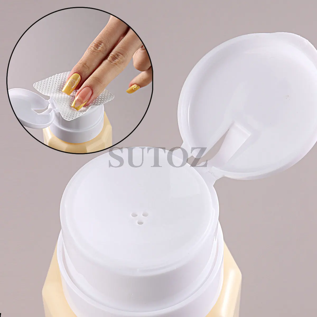 Bottiglia di rimozione dello smalto per unghie plastica pressa vuota Dispenser per pompa trasparente smalto per Gel UV liquido portatile per strumento di pulizia per Manicure NTA