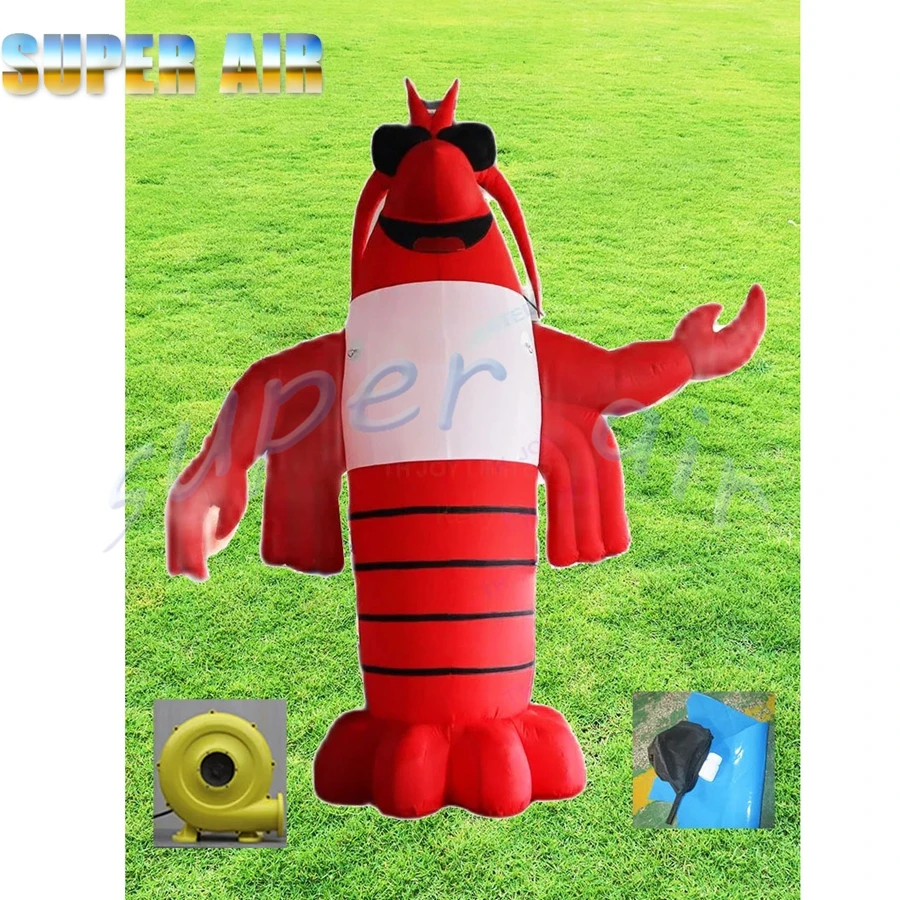 Aangepaste buitenactiviteiten 5m Hign gigantisch opblaasbaar bobster opblaasbaar diermodel te koop