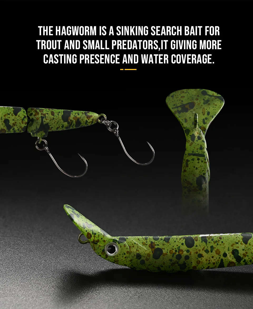 BLUX HAGWORM Crankbait 60mm 4,2g Schnell Sinkender Wobbler Angelköder Süßwasser-Minnow BFS Area Forellen Künstlicher Hartköder – Detail 4