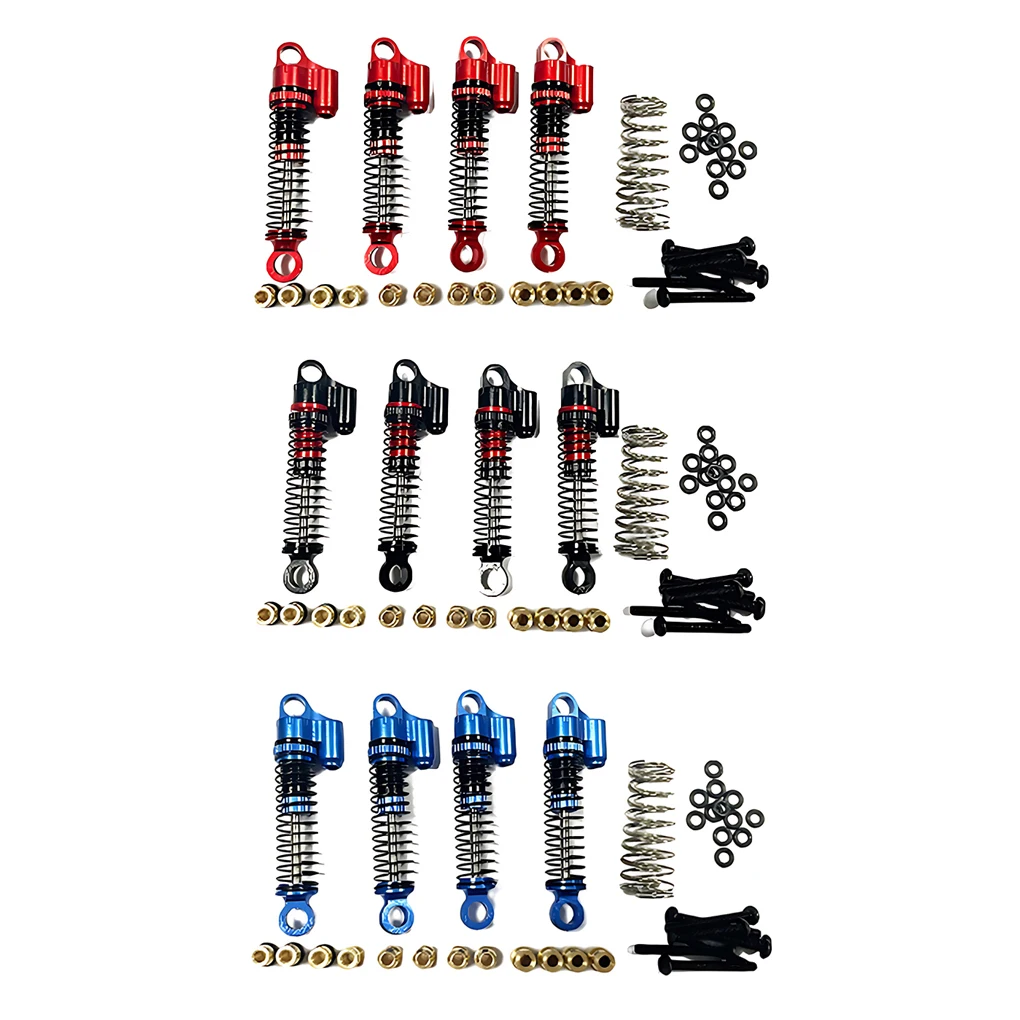 4pieces 1/18 Front Rear Shock Absorber Aluminum Alloy Wear-resistant Rc Front Rear Shock Absorber For HOBBYPLUS 1810178