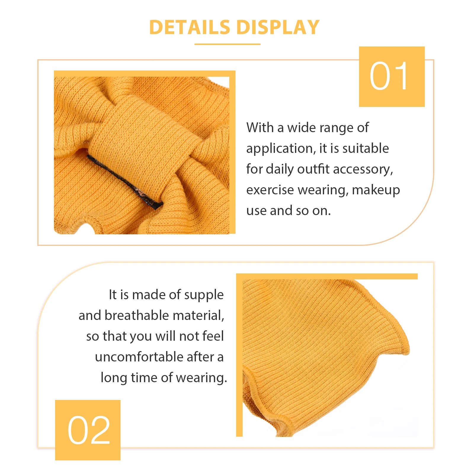 

3Pcs Yoga Bowknot Headbands Wavy Edges Fitness Hairbands Breathable Lightweight Elastic Women Hair Accessory