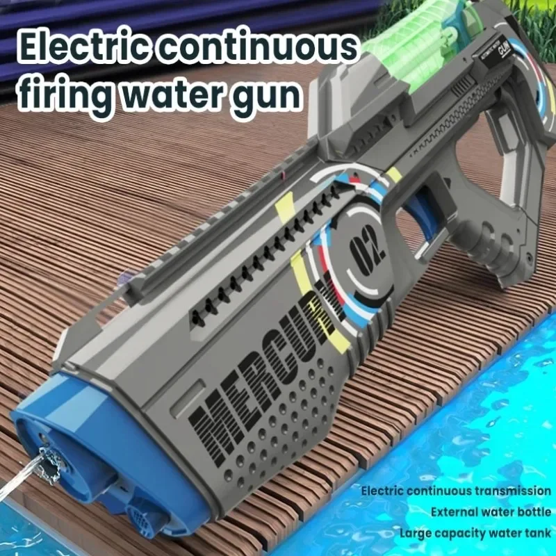 

New Summer Water gun Splashing Festival High Voltage Continuous High Capacity Charging Automatic Water Absorption Kids Toys