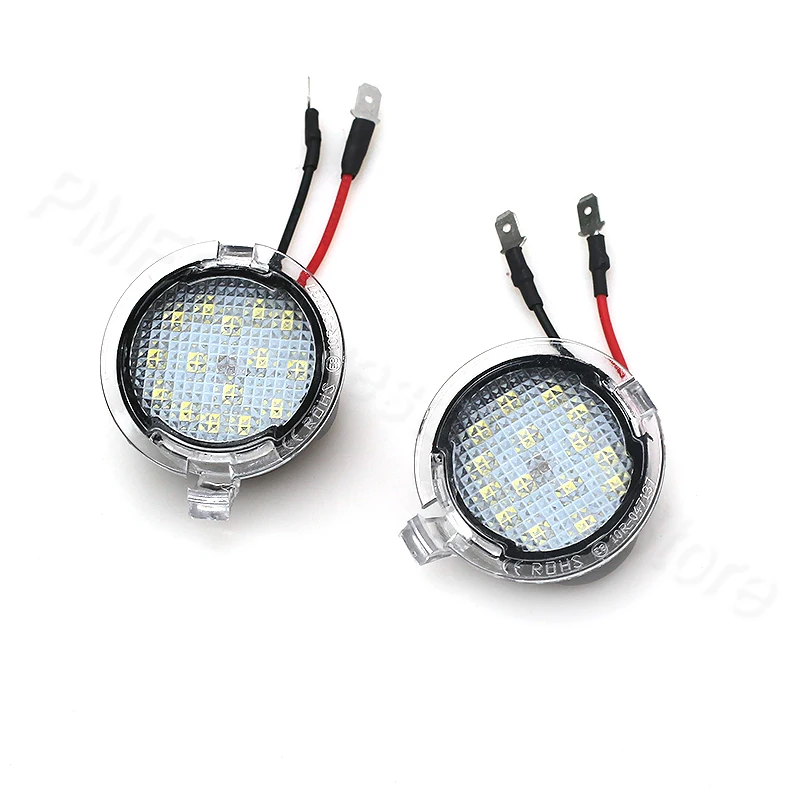 1pair LED Welcome Light Rearview Mirror Floor Lamp Under Mirror Light For Ford Edge Mondeo Sharp Realm Taurus Explorer Taubus