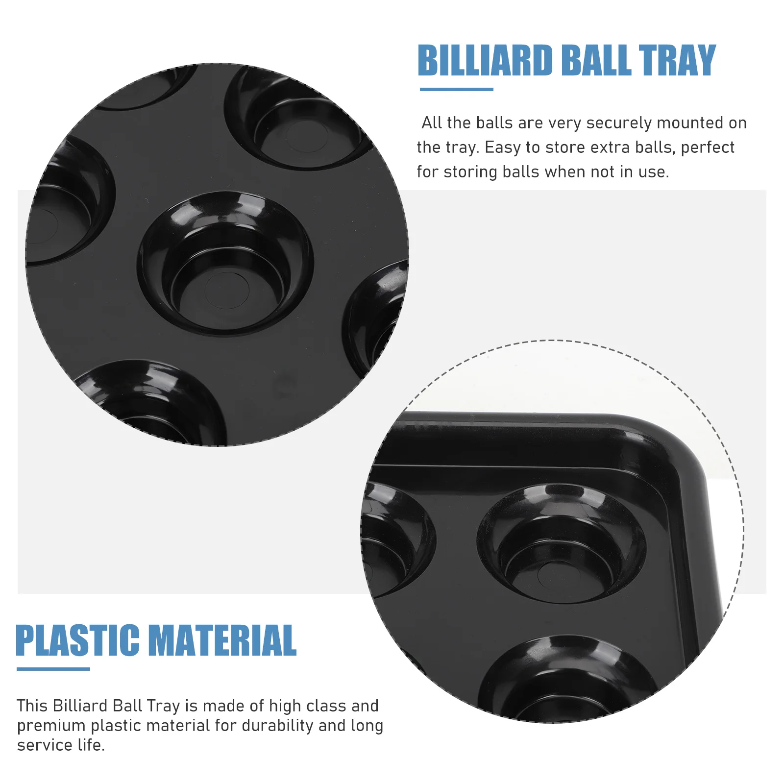 

Billiards Tray Ball Holder Plastic Pool Table Accessory Carrying 16 Balls Travel Snooker