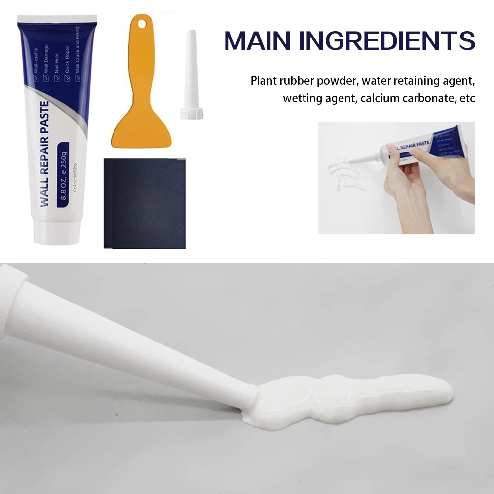 

Ремкомплект настенной шпакле для мелких отверстий, сильная адгезия, длительный ремонт. Бесшовная отделка