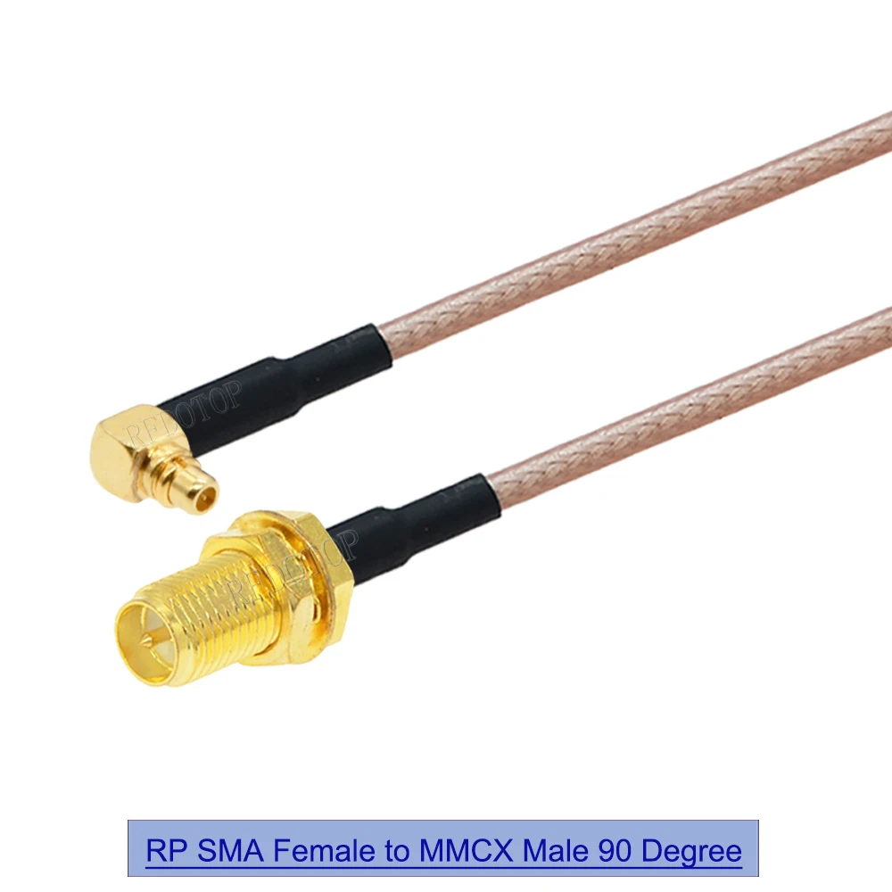 1Pcs RG-316 SMA Male Female to MMCX Male Female Angle 90 Degree/Striaght RG316 Coaxial Jumper Pigtail Cable for PFV RC Parts