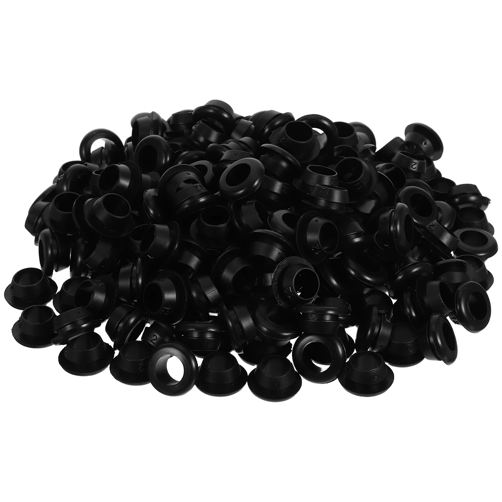 

200pcs Rubber Lock Ring Grommets Wire Protector Coil Sealing Round Weather Resistant Cable Guard Automotive Electrical Drill