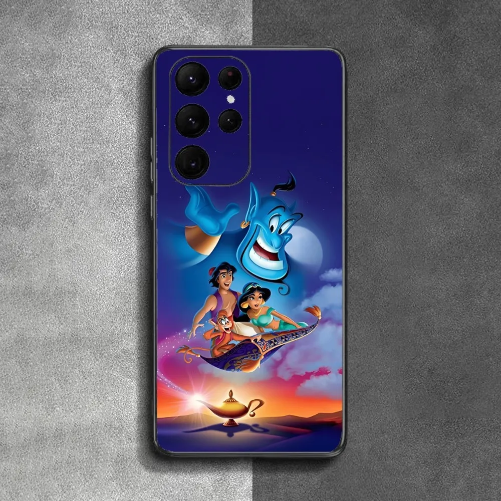 A-Aladdin J-Jasmine Movie Phone Case For Samsung Galaxy A52 A12 A51 S21 Edge S22ULTRA S23 S20LITE Plus Ultra Black Cover