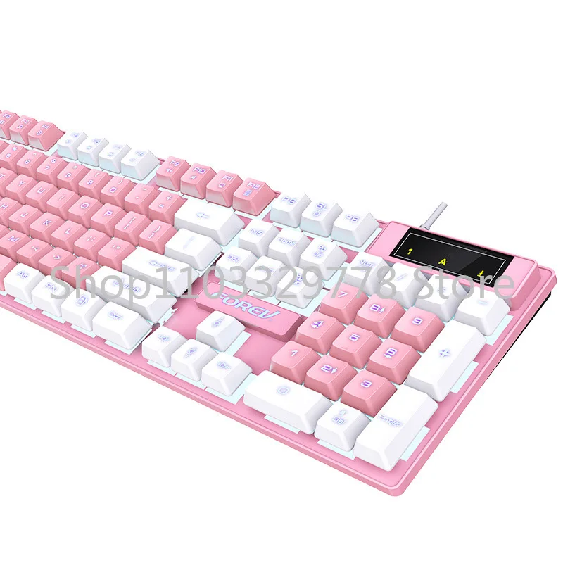 Color Matching Game Wired Keyboard Q8 Computer Keyboard Luminous E-Sports Machinery