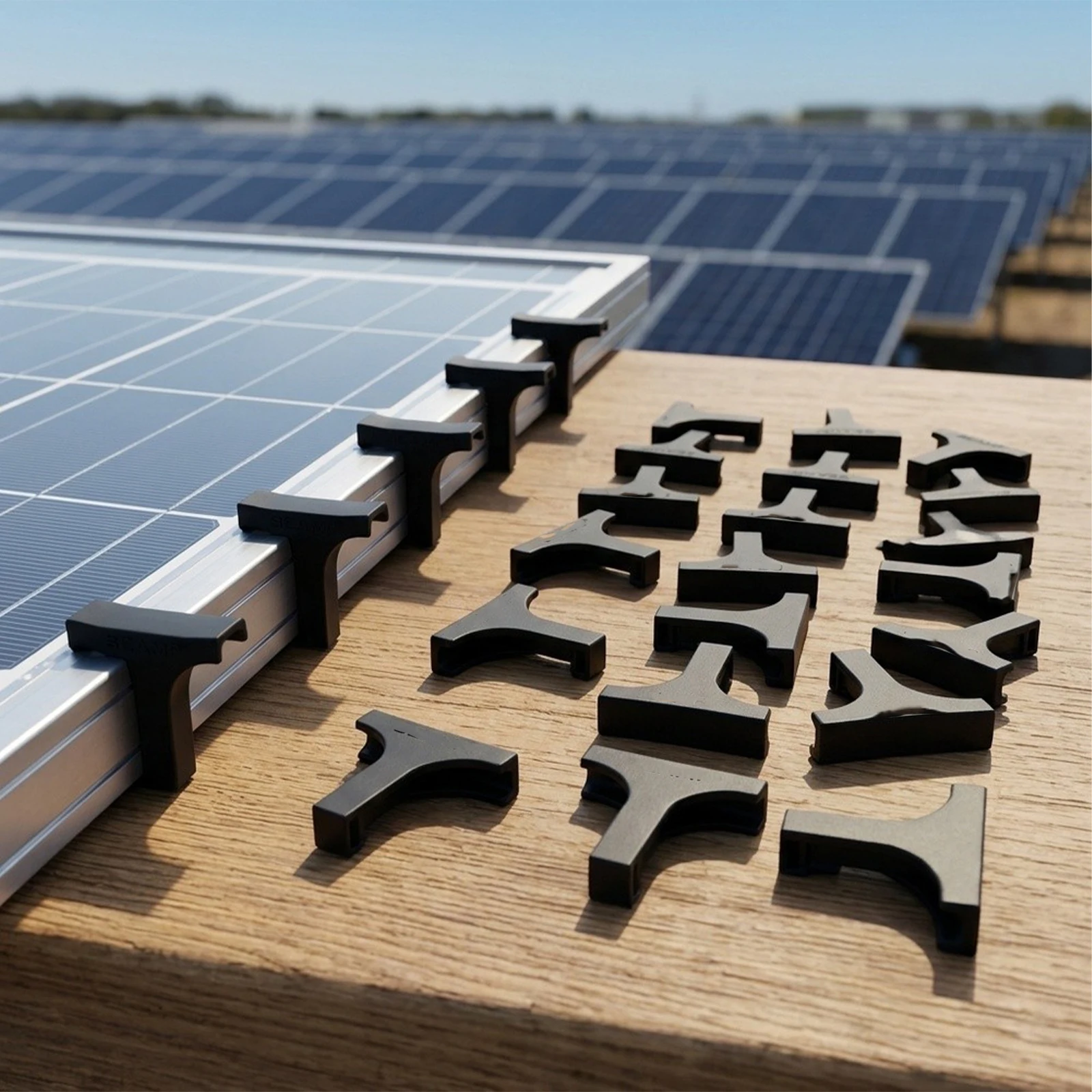 Solar Energy Applications Solar Panel Clips Advanced Plastic Drain Clips 30mm 20 Pack Clips Efficient Drainage