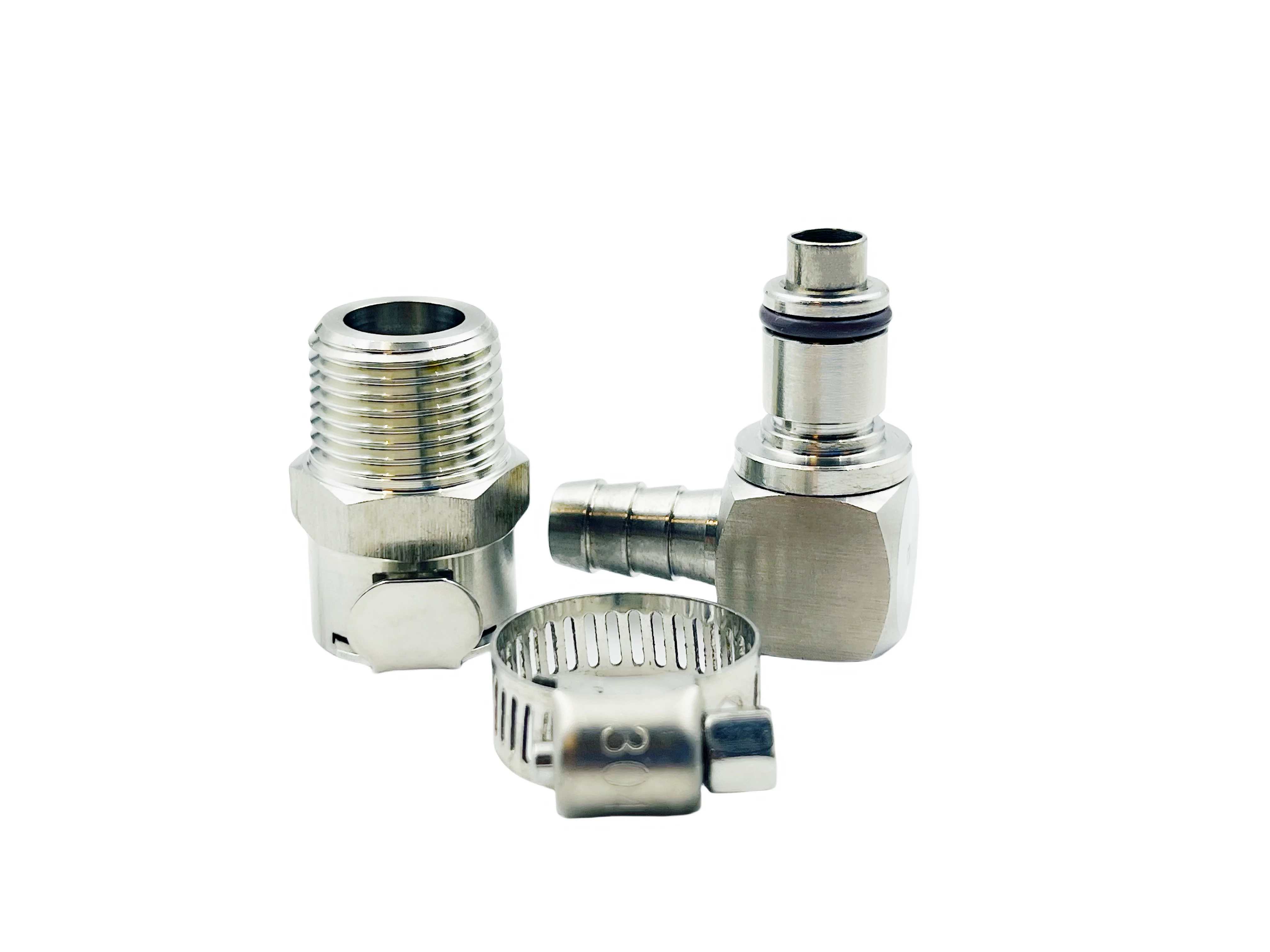 For BMW R1200GS ADV R1200RT S1000RR K1200R K1300R K1600GTL HP4 Rninet Quick release metal joint for fuel pump with shutoff valve