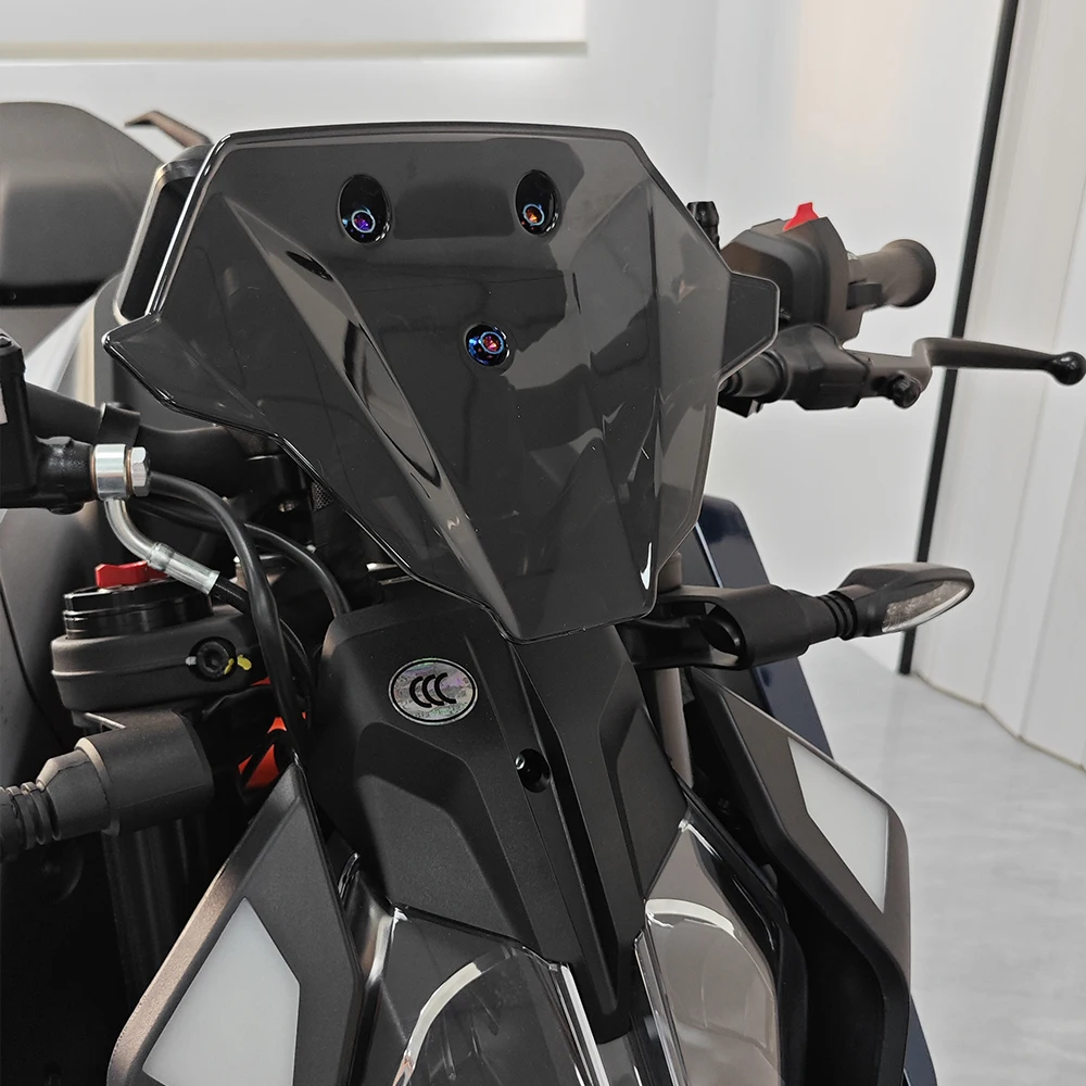 FOR 1290 SUPER DUKE R 2020-2023 DUKE RR 2021-2023 R EVO Motorcycle Windshield Sport Wind Deflector Visor Screen Bracket Kit