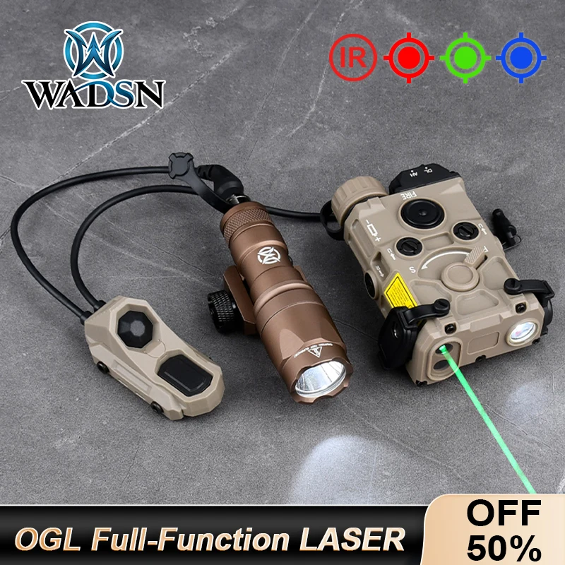 

Hunting OGL NGAL Red Green Blue Surefir M300 M600 Airsoft Scout Light AXON Dual Switch Fit Mlok Keymod 20mm Rail