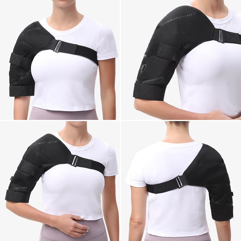 어깨 마사지 랩 전기 가열형 - 3단 온열·타이머·진동 마사지 기능, 어깨 근육 이완·관절 안락감, 매직 테이프 디자인·밀착도 조절 가능, 운동 애호가·중장년층 어깨 건강 맞춤