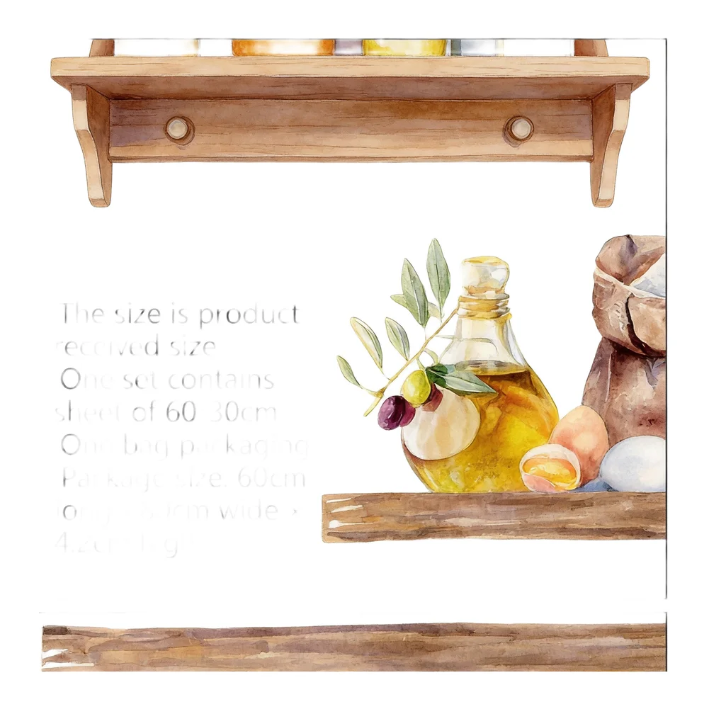 Kitchen Wall Background Self Apply Sticker Removable PVC Decals for Easy Installation on Smooth Surfaces and Glass