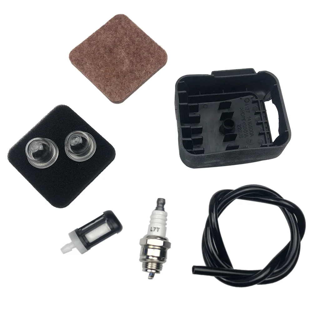 Imagem -05 - Conjunto Motosserra ar Combustível Filtro e Cobrir Linha Kit Fit para Stihl Fs85 Bg75 Fs80 Fc85 41371410500 com Primer Lâmpada Vela de Ignição Peças