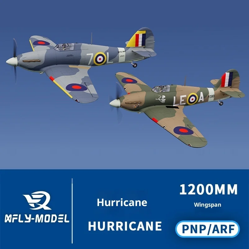 

Xfly Swift 1200mm Simulation Of British Wwii Hurricane Fighter Electric Model Remote Controlled Aircraft Fixed Wings