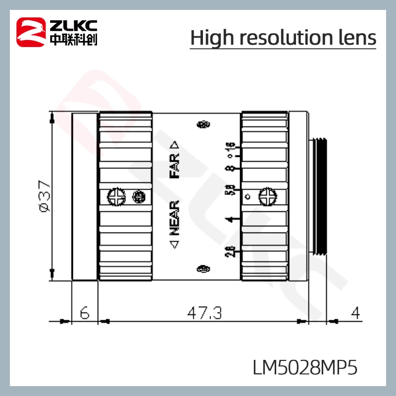 رؤية آلة التشويه المنخفض بتركيز ثابت ، كاميرات صناعية ، عدسة بصرية ، عدسة مثبتة على C ، مستشعر CMOS ، F2.8 ، 2 ، 3 بوصة ، 5 ميجابكسل ، 50 دولارًا