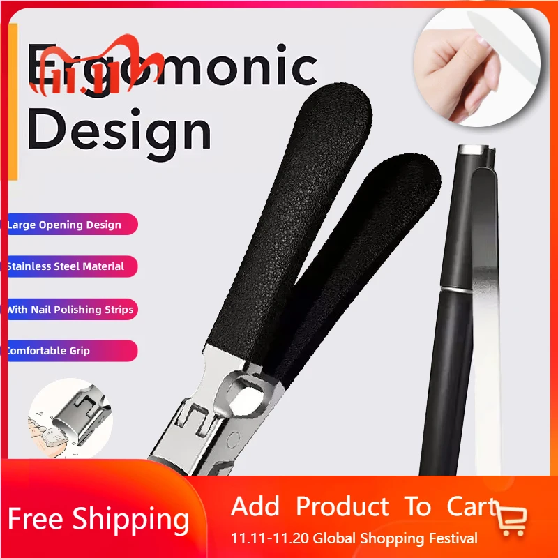 

Профессиональные щипчики для ногтей из нержавеющей стали, набор для густого и острого маникюра и педикюра с пилкой для ногтей, инструменты для маникюра и педикюра