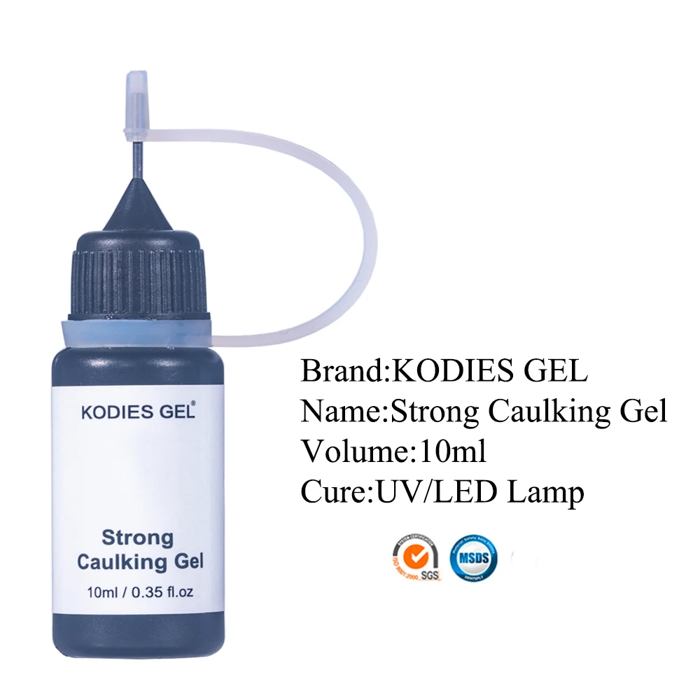 KODIES GEL 10ML colla per unghie forte per strass Gel per calafataggio trasparente Nail Art gioielli trapano colla adesiva penna accessori per Manicure