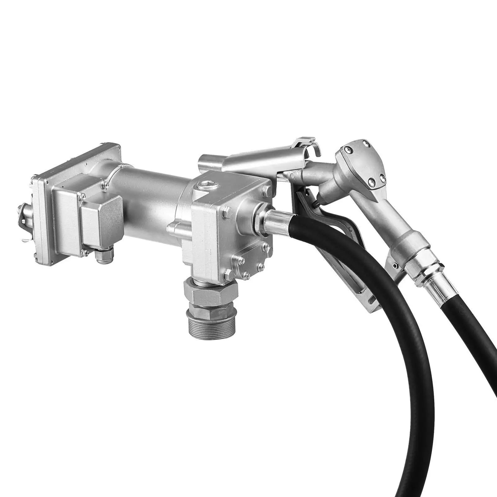 

Насос для перекачки топлива, 12В DC, 15 GPM, чугунный насос для перекачки дизельного топлива, комплект с ручным запорным клапаном, шлангом для подачи и защитой от перегрева