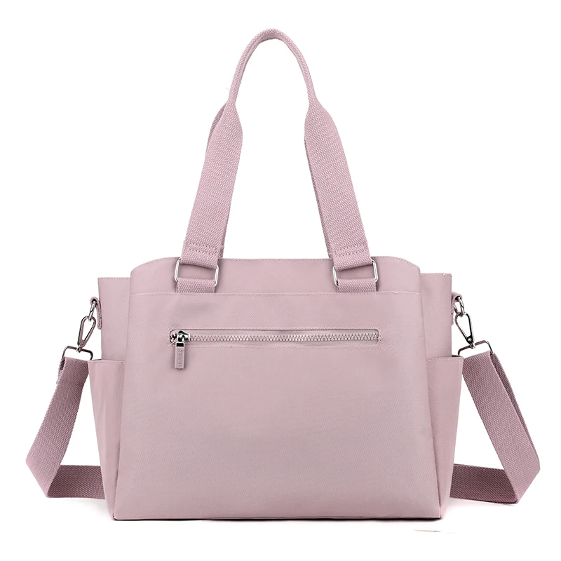 Borsa da viaggio da donna di moda borsa a tracolla femminile in tessuto durevole di grande capacità Multi tasca Design ragazze Casual Tote