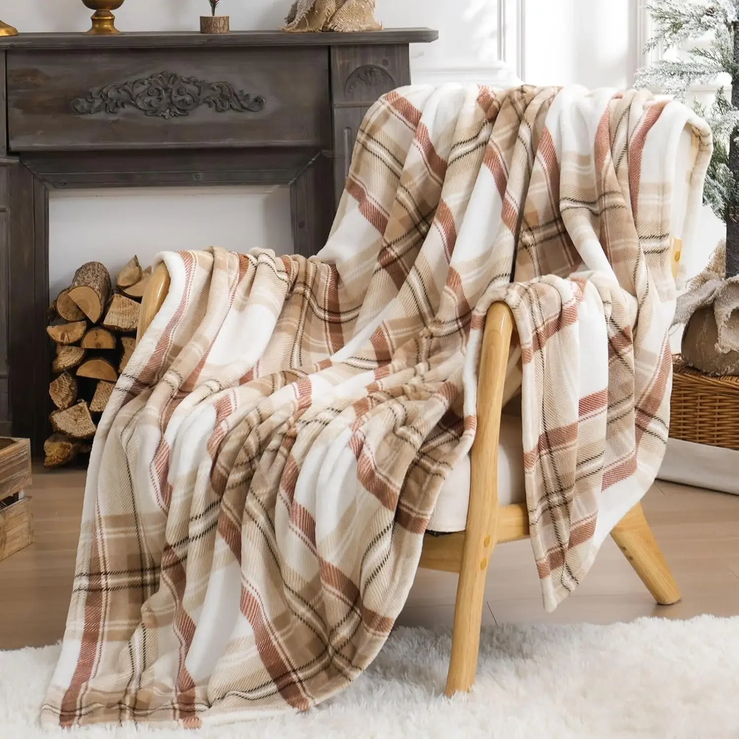 

Cozy Soft Plush Throw Blanket for Sofa Living Room Office Bedroom Travel Stylish Flannel Home Textile Perfect Gift