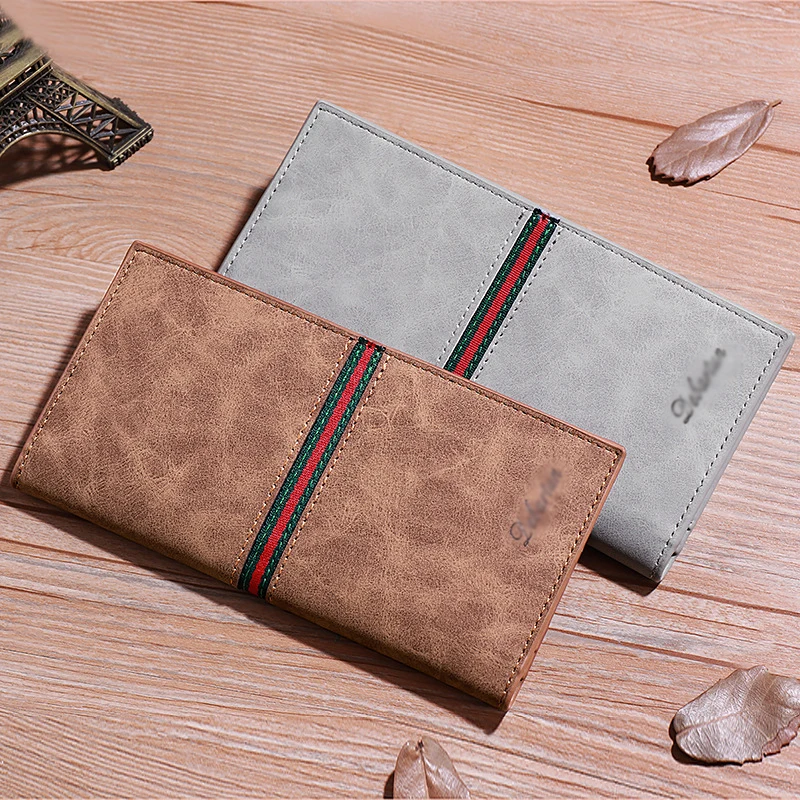 Portefeuilles en cuir PU pour hommes, poche à monnaie, porte-cartes, sac à main pour homme, portefeuilles à la mode, haute qualité, cadeau pour mari