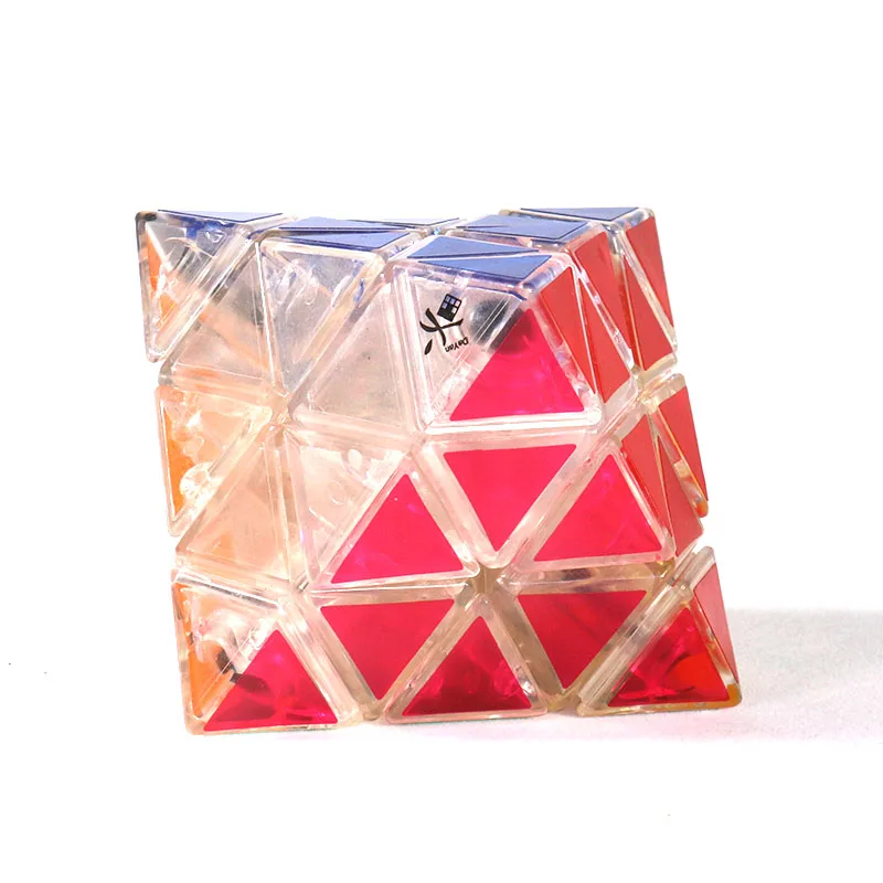 DaYan – Cube octédoïque d'angle en édition limitée, noir et blanc, jouet éducatif Transparent de forme irrégulière pour enfants