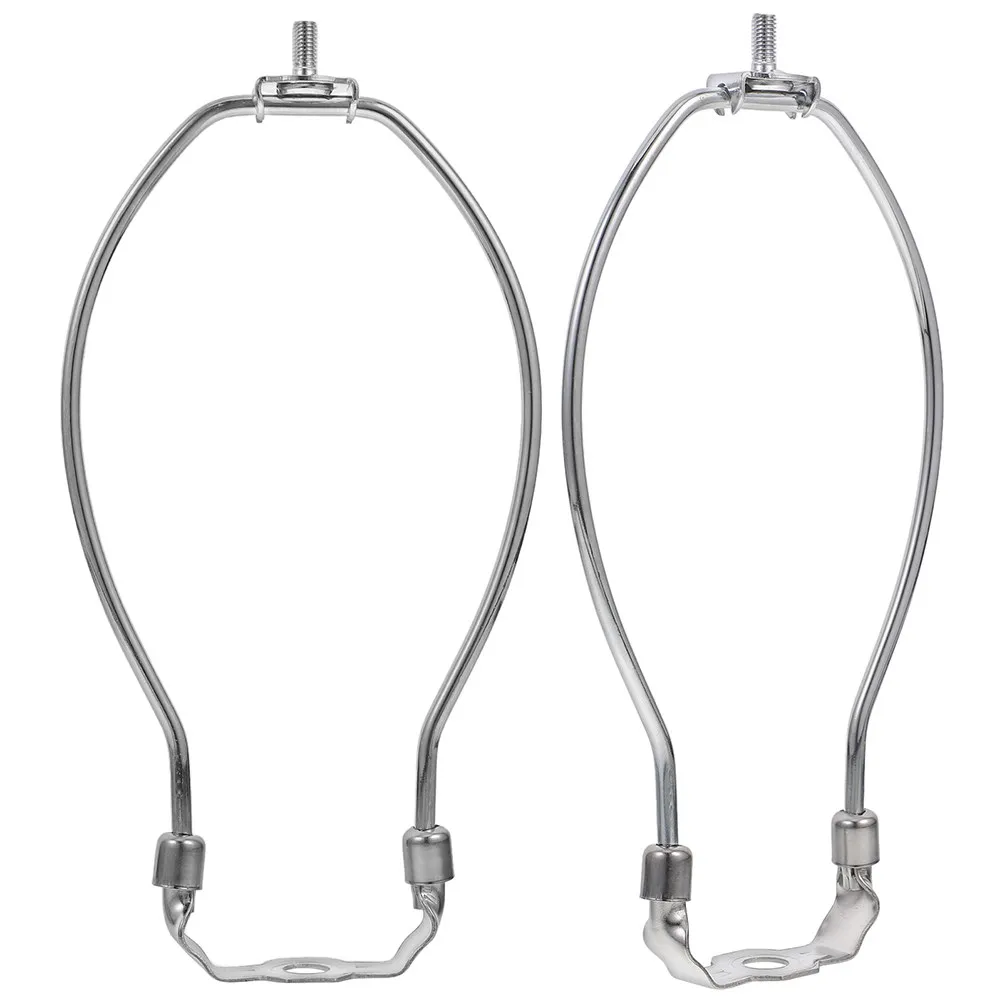 2Pcs Universal Lamp Harp Bracket Sleek Electroplated Finish Sturdy Horn Design for Lampshade Mounting Light Diffusion Eye