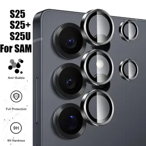 Bilashmart Metal Lens Ring Glass Samsung S25 Ultra Back Camera Lens Protector Cap on Galaxy S25 Plus S25Ultra S25+ S 25 25S SamsungS25