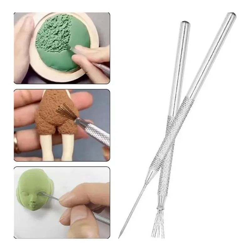 ABKO-Acrylic Clay Roller 9 Pack Polymer Clay Tool Set For Pottery DIY Sculpting Crafts - view 3