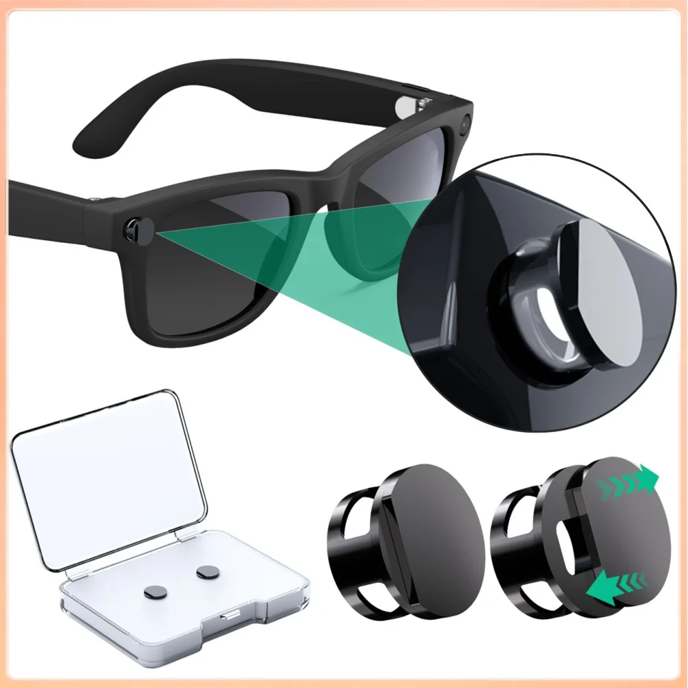 LED Light Dimming Blocker for Meta Display Glasses Lens Protect Cover LED Lights Protection Covers for Smart Glasses